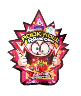 Bala Explosiva Sabor Morango Popping Candy Rock Roll - Youhin 30g
