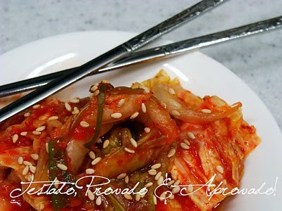 Receita: Kimchi - conserva coreana de acelga apimentada